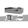 Image de Plancha gaz premium 60 acier avec chariot et couvercle - forge adour
