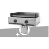 Image de Plancha gaz modern 60 inox avec chariot - forge adour