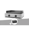 Image de Plancha gaz modern 60 inox avec housse - forge adour