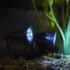 Image de Spot solaire projecteur noir spiky