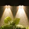 Image de Lot de 4 appliques murales solaires noir kyla
