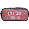 Image de Trousse scolaire rectangulaire lili lou chat rose bagtrotter