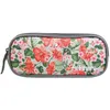 Image de Bagtrotter trousse scolaire 2 compartiments offshore grise fleurs