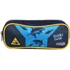 Image de Bagtrotter trousse scolaire 2 compartiments vorax bleue requins