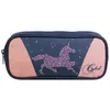 Image de Bagtrotter trousse scolaire rectangulaire cybel cheval licorne bleu