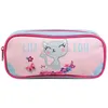 Image de Bagtrotter trousse scolaire rectangulaire lili lou rose