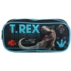 Image de Bagtrotter trousse scolaire rectangulaire jurassic world noir t-rex