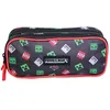 Image de Bagtrotter trousse scolaire 2 compartiments minecraft noir