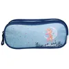 Image de Bagtrotter trousse scolaire 2 compartiments phileas bleu