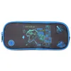 Image de Trousse rectangulaire jurassic world noir bleu 2 compartiments