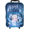 Image de Sac à dos la reine des neiges à roulettes bleu 1 compartiment maternelle