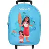 Image de Sac à dos vaiana à roulettes bleu 1 compartiment maternelle
