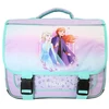 Image de Cartable la reine des neiges 38cm violet 2 compartiments rabat réversible