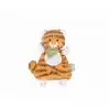 Image de Doudou tigre papaye - 18 cm