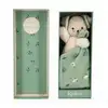 Image de Doudou carre douceur chien vert - 18 cm