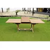 Image de Kajang table de jardin rectangle en teck brut 10 places