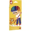 Image de Crayons de couleur effacables x 12 - janod - juratoys