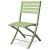 Image de Chaise de jardin pliante en aluminium - vert lagune