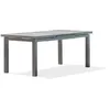 Image de Table de jardin 6 10 places en aluminium avec plateau céramique