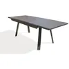 Image de Table de jardin 8 places en aluminium - gris anthracite