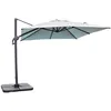 Image de Parasol avec pied excentré en acier - gris clair