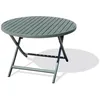 Image de Table de jardin ronde pliante en aluminium
