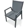 Image de Fauteuil de jardin empilable en aluminium