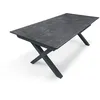 Image de Table de jardin alu plateau céramique sur verre