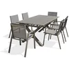 Image de Ensemble repas de jardin 6 places en aluminium