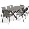 Image de Ensemble repas de jardin 8 places en aluminium