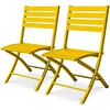 Image de Lot de 2 chaises de jardin en aluminium