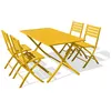 Image de Ensemble repas de jardin 4 places en aluminium