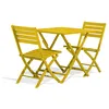 Image de Ensemble repas de jardin carré 2 places en aluminium