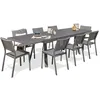 Image de Ensemble repas de jardin 8 places en aluminium