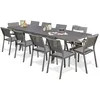 Image de Ensemble repas de jardin 10 places en aluminium