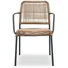 Image de Fauteuil de jardin empilable en corde et acier