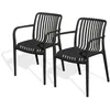 Image de Lot de 2 fauteuils de jardin empilables en polypropylène