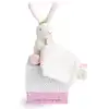 Image de Doudou pantin lapin fleurs