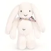 Image de Lapin fleurette - blanc 35 cm