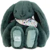 Image de Peluche lapin fleurette vert 35 cm