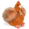 Image de Peluche poule poulette rousse 20 cm