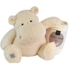 Image de Peluche l'hippo + plaid écru