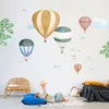 Image de Stickers géants montgolfière aquarelle