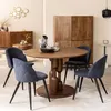 Image de Table à manger ronde en bois de manguier