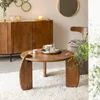 Image de Table basse en bois de manguier azure