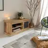 Image de Meuble tv en bois de manguier et métal sahara