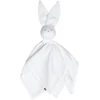 Image de Doudou lapin gaze de coton jeanne blanc