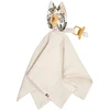 Image de Doudou lapin attache tétine gaze coton
