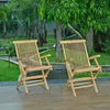 Image de Lot de 2 fauteuils pliants en teck java