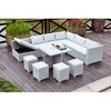Image de Fidji salon de jardin encastrable 10 places en résine gris-gris